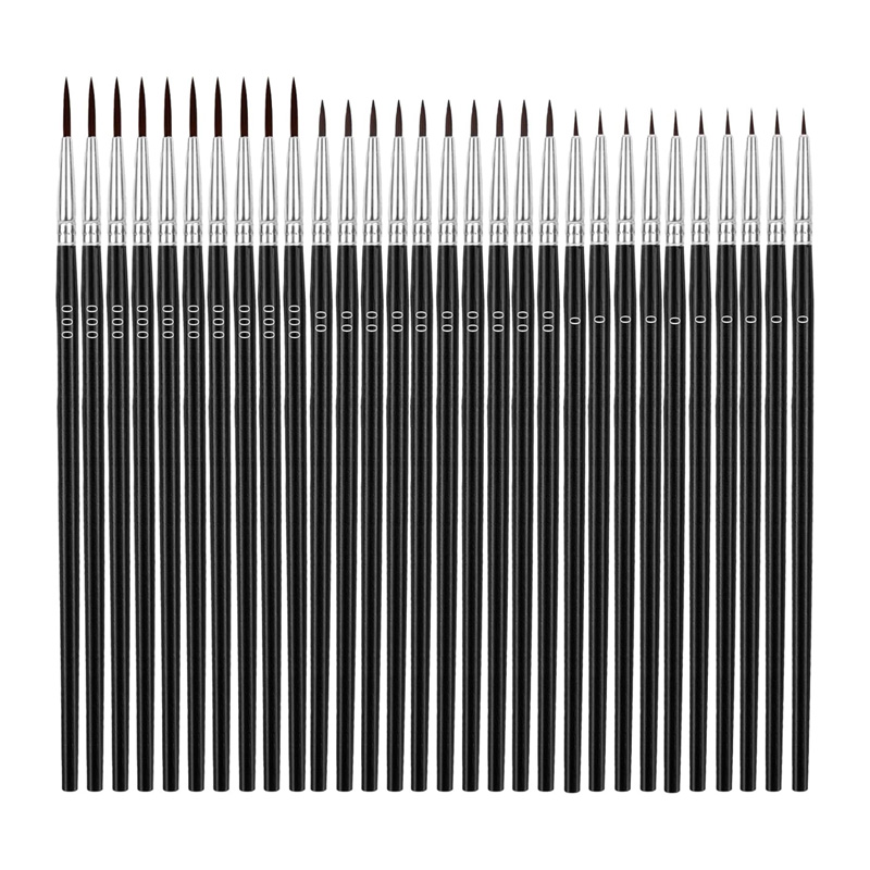 Miniature Painting Set - 30Pcs Tiny Detail Paint Brushes Fine