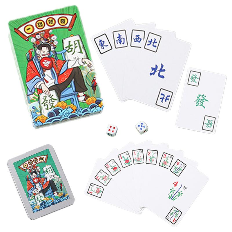 Card Game Deck - Mahjong Cards Family Game Waterproof Mah