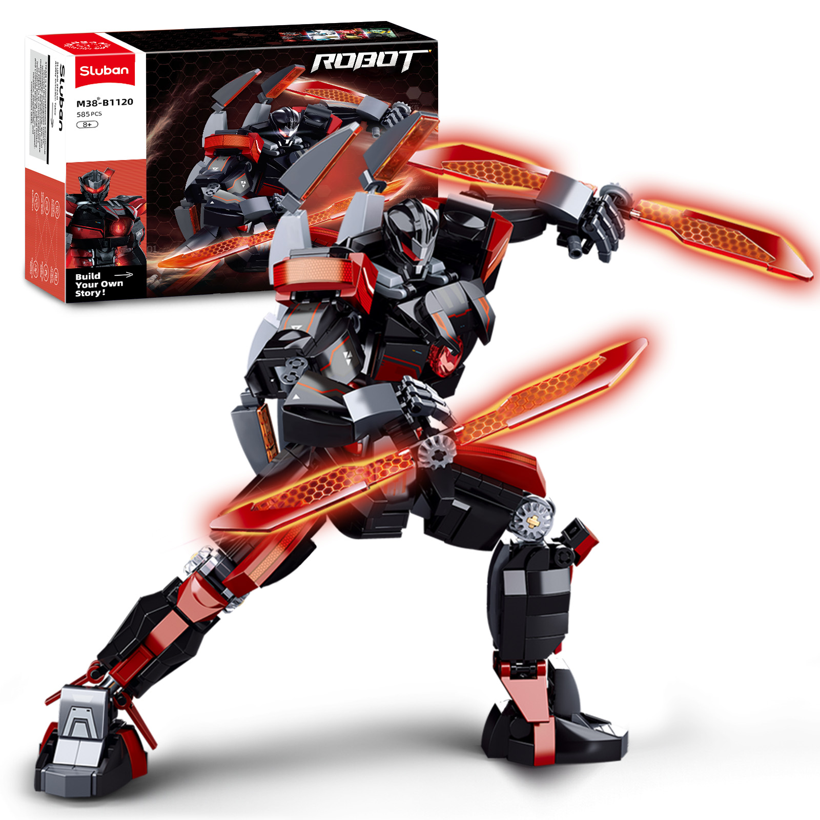 Board Game Unmatched - 585PCS Dark Wanderer Mecha Building Blocks