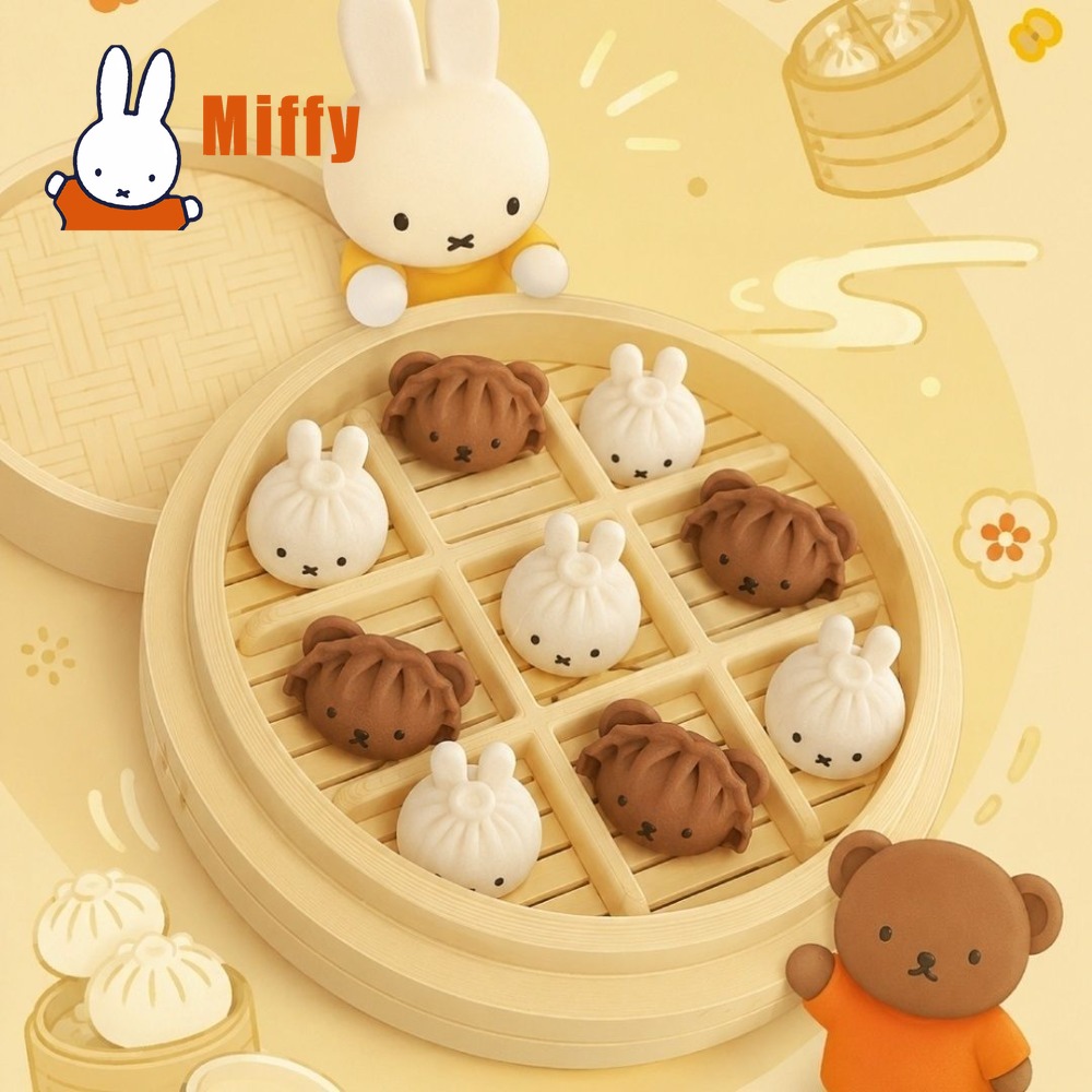 Board Game Unmatched - Kawaii Miffy Tic Tac Toe Game
