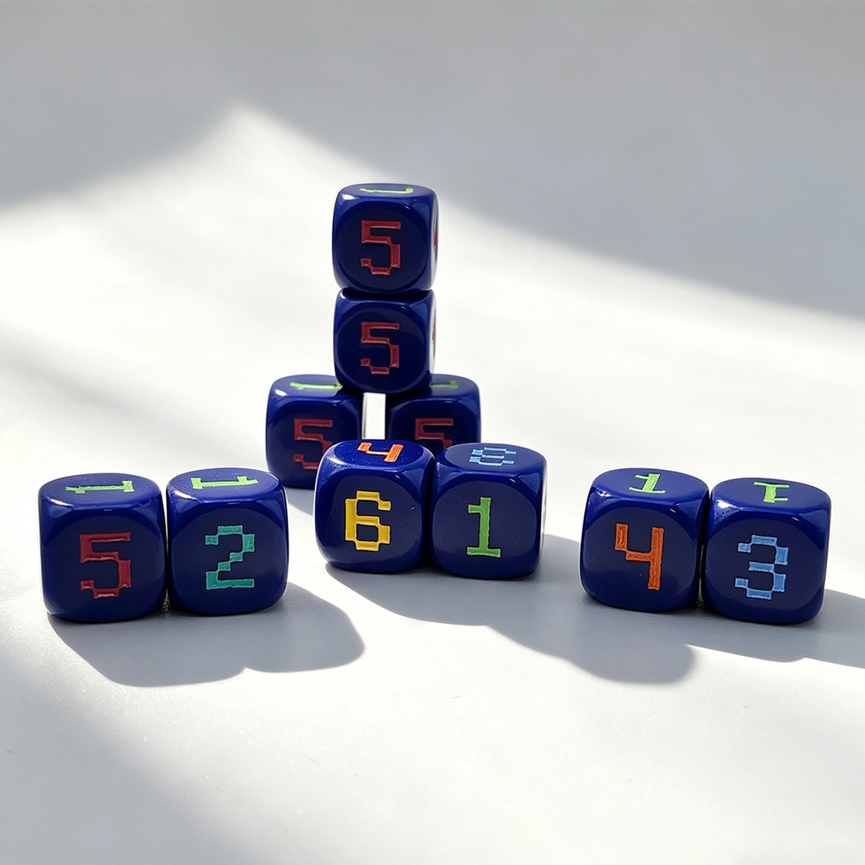 10pcs 14mm 6-Sided rounded 6-c - Game Token Counter review and price