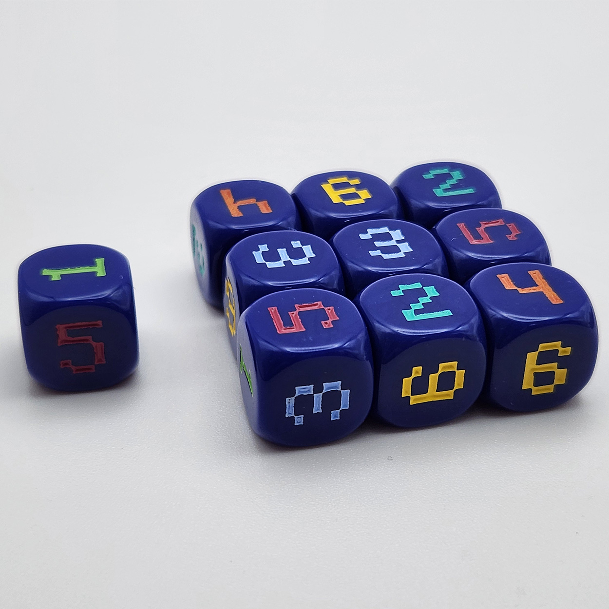 10pcs 14mm 6-Sided rounded 6-c - Game Token Counter review and price