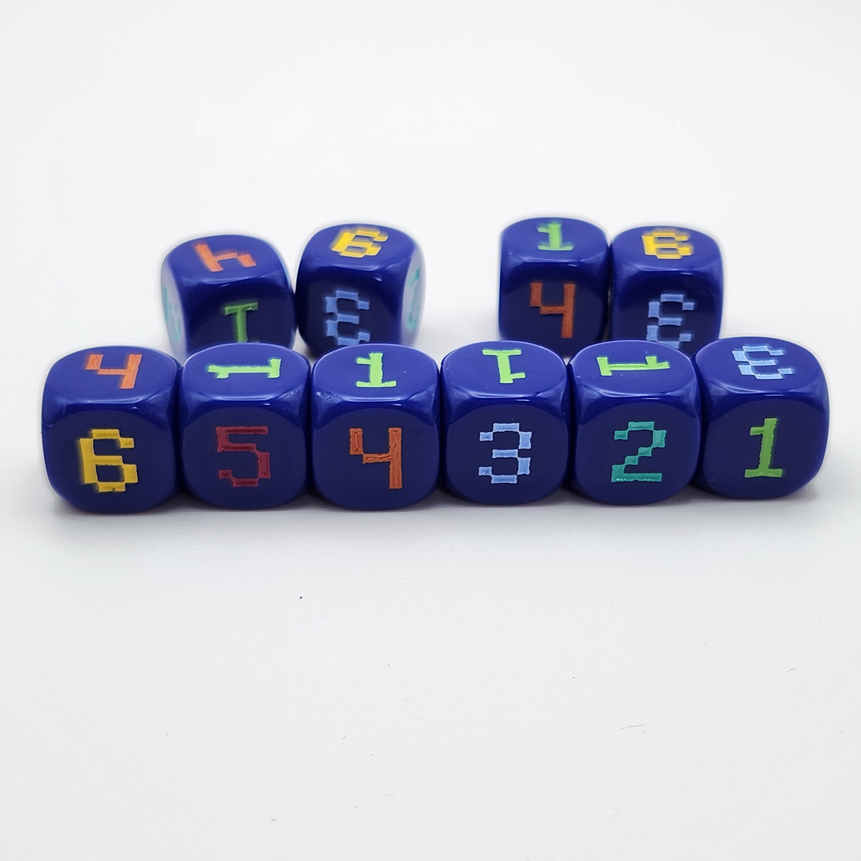 10pcs 14mm 6-Sided rounded 6-c - Game Token Counter review and price