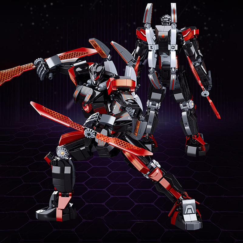 585pcs Black Red Mecha Assembl - Board Game Unmatched review and price