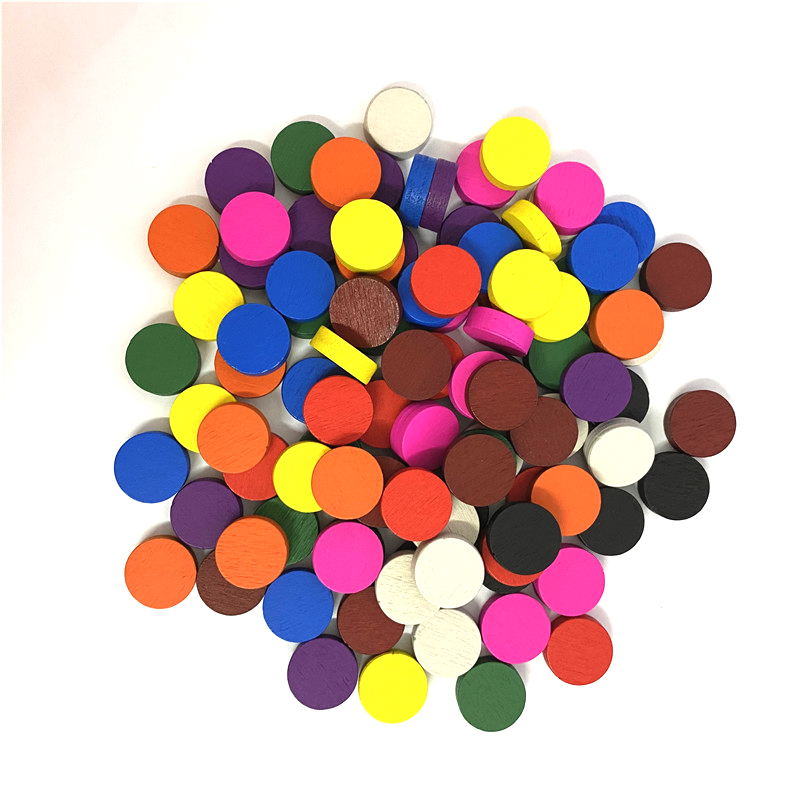50pieces 15*5MM 11 Colors Wood - Game Token Counter review and price