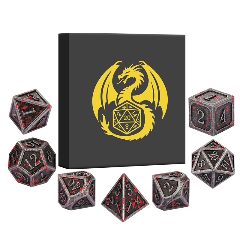 7pcs/set Metal Polyhedral Dice - Board Game Roleplay review and price