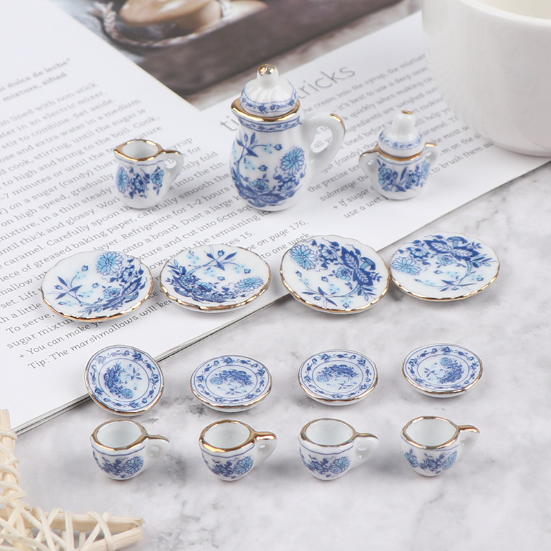 15Pcs 1:12 Miniature Porcelain - Miniature Painting Set review and price