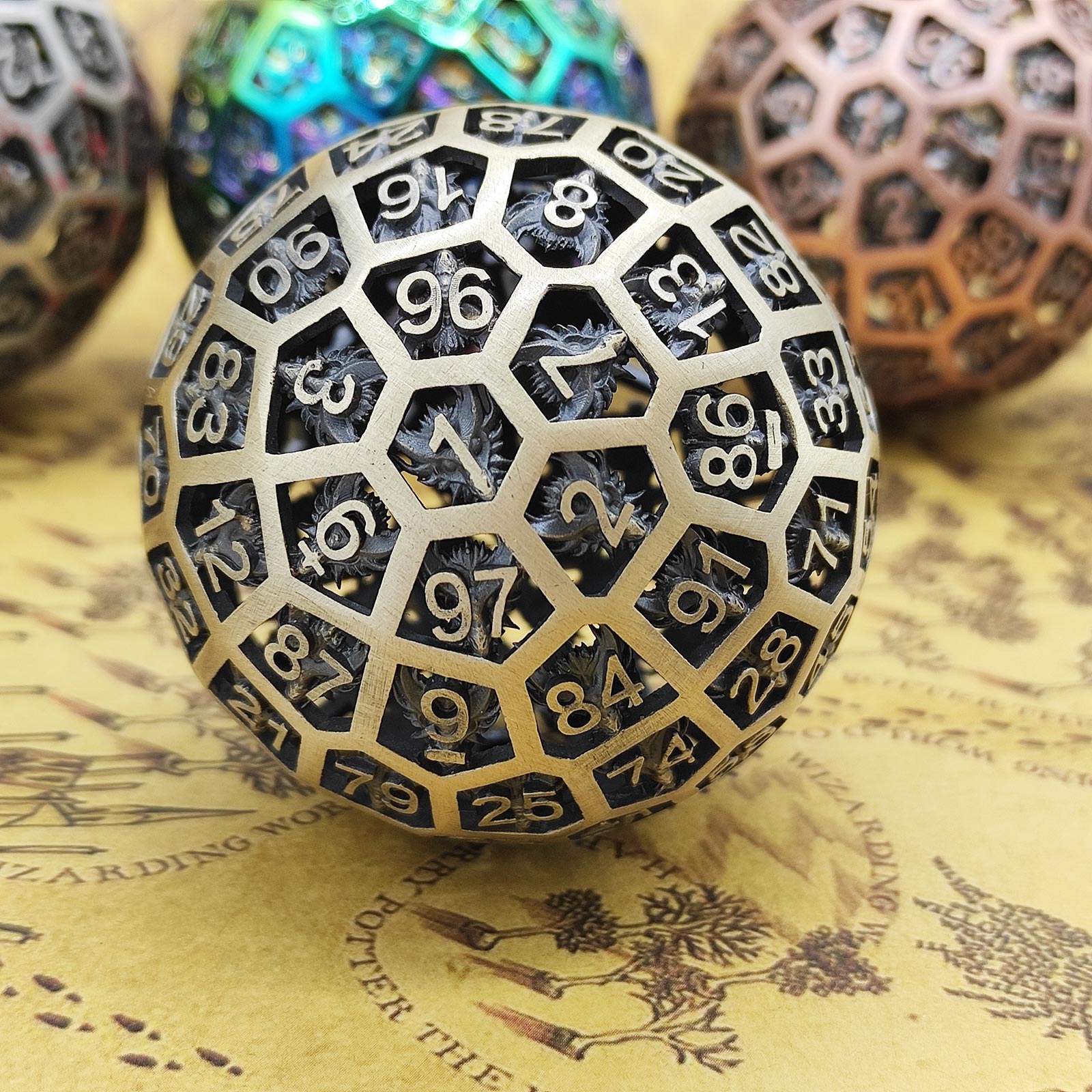 Metal Hollow D100 DND Dice Set - Board Game Roleplay review and price