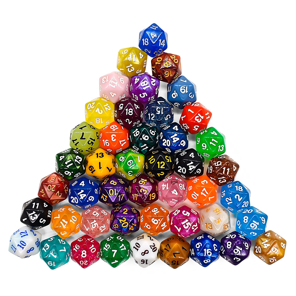 60Pcs Multi-Sided Dices Mixed  - Board Game Heat review and price