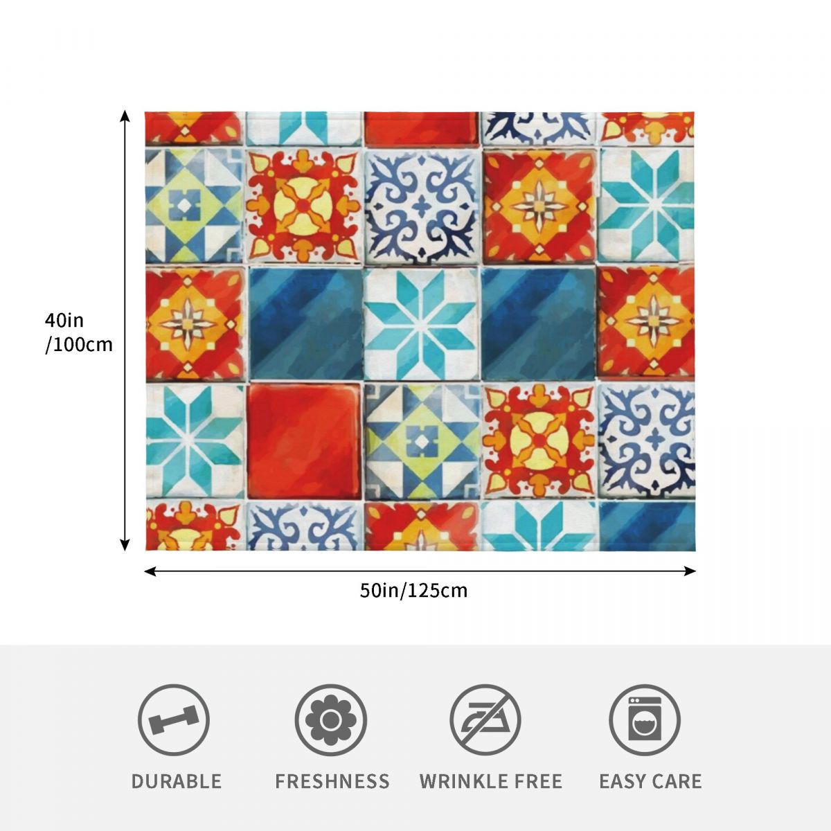 Colorful azulejos tiles from A - Board Game Azul review and price