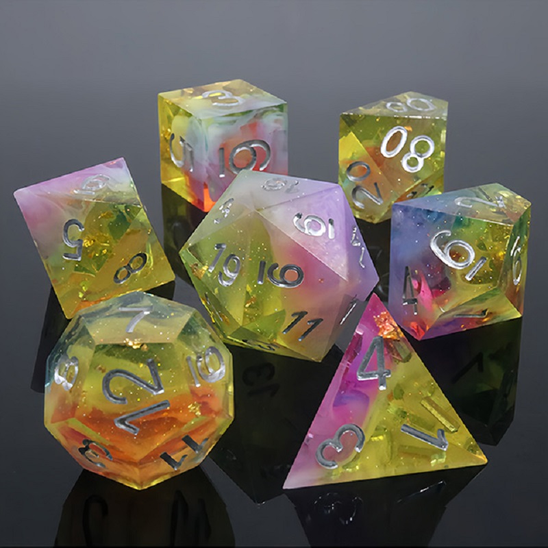 7PCS/Set Resin Dices Multi-sha - Board Game Roleplay review and price