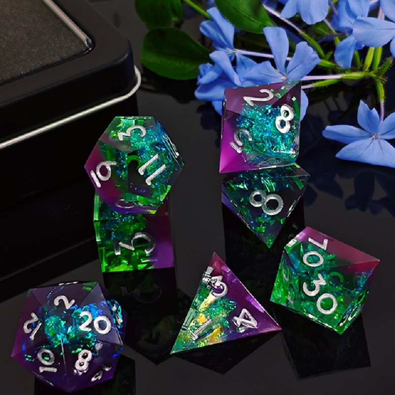 7PCS/Set Resin Dices Multi-sha - Board Game Roleplay review and price