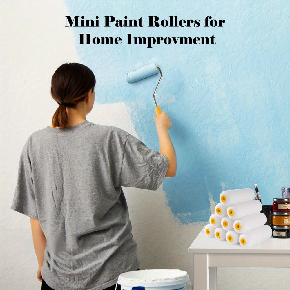10 pcs Sponge Paint Roller Sma - Miniature Painting Set review and price