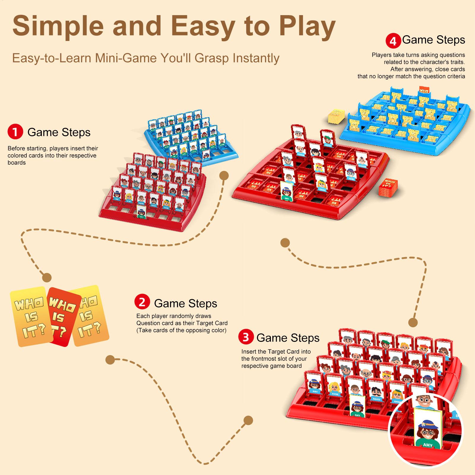 min size Guess who I am board  - Board Game Guess Who review and price