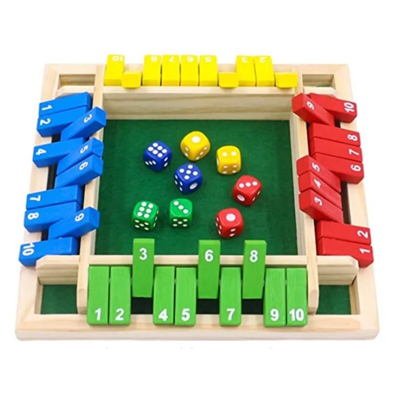 Wooden Dice Board Game Shut Th - Board Game Azul review and price