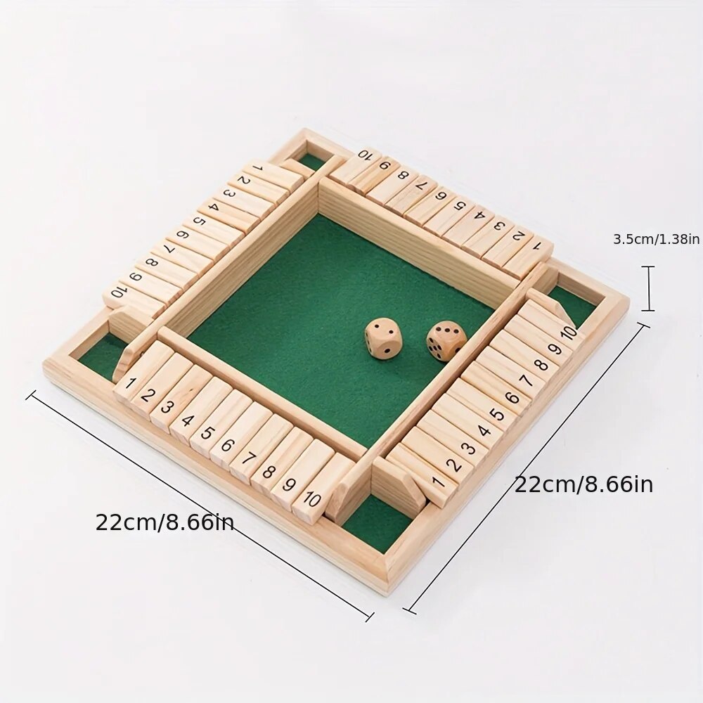 Wooden Dice Board Game Shut Th - Board Game Azul review and price
